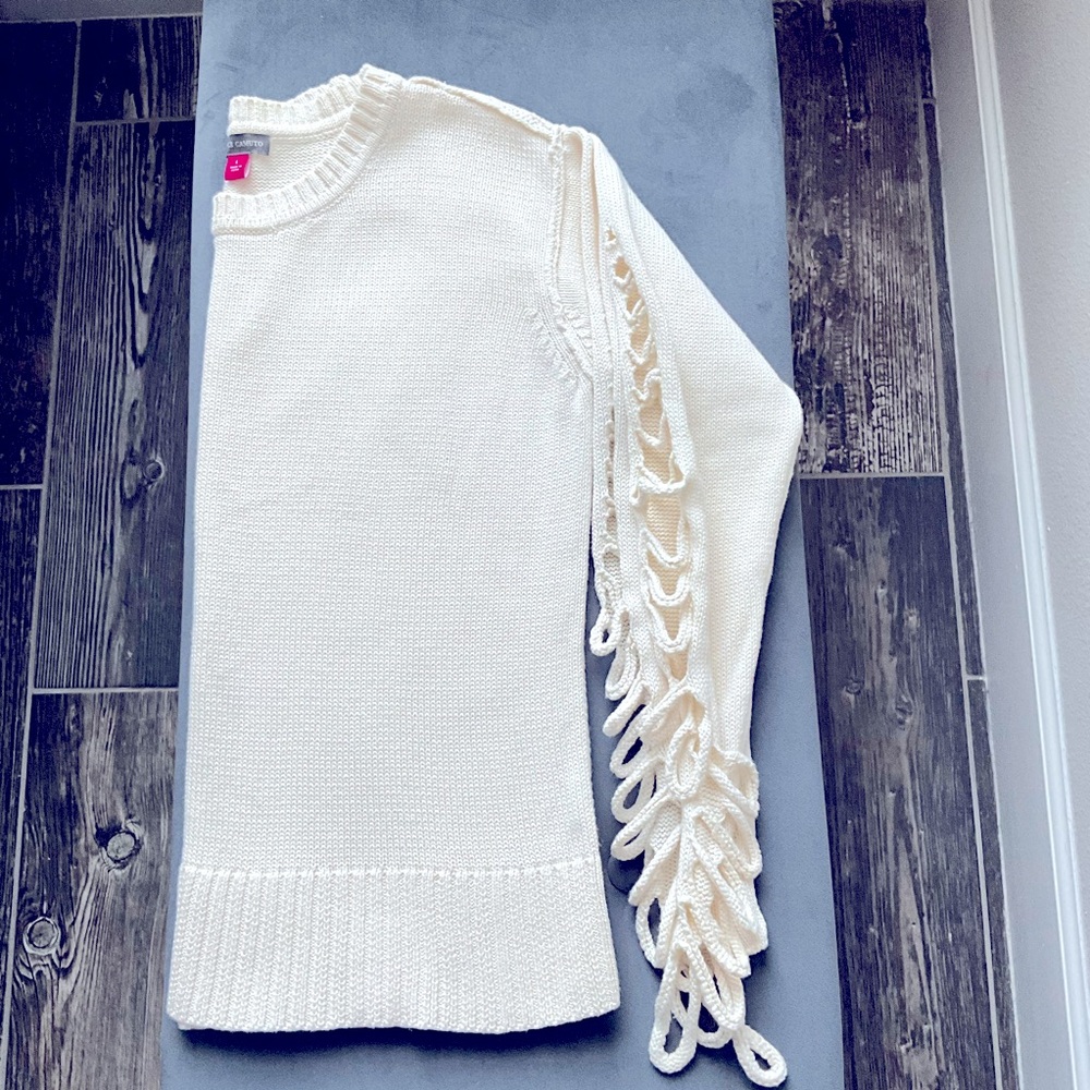 Vince Camuto Open Loop Sleeve Sweater
